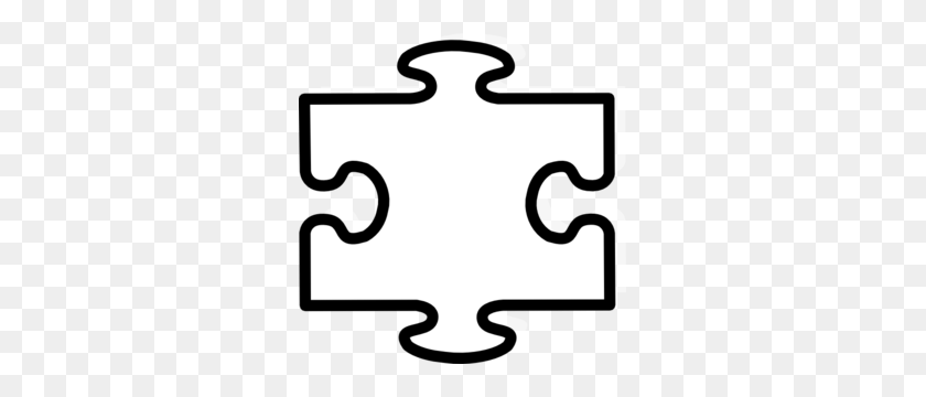 297x300 White All Puzzle Clip Art - Puzzle Clip Art Free