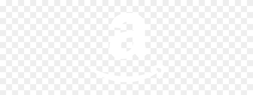 256x256 Blanco Icono De Amazon - Logotipo De Amazon Png Transparente