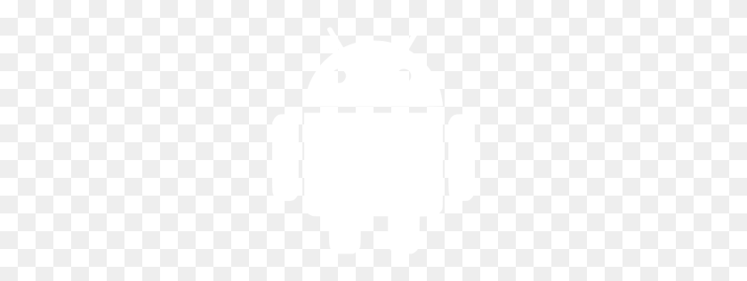 256x256 Icono Blanco De Android - Icono De Android Png