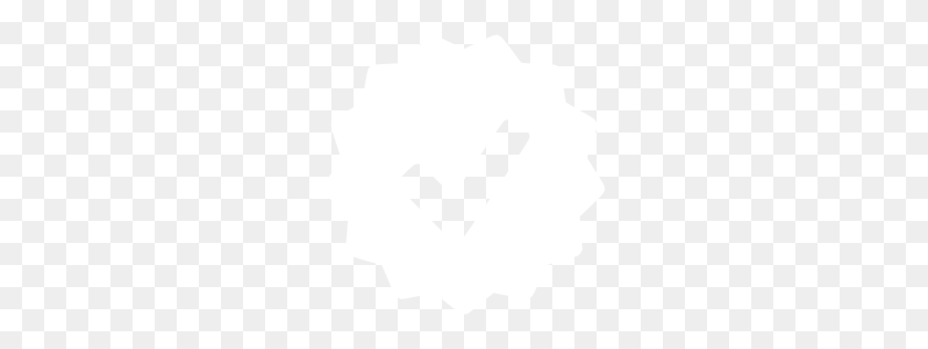 256x256 Icono De Aprobación Blanco - Marca De Verificación Blanca Png