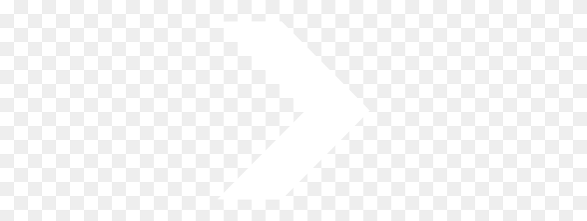 256x256 Icono De Flecha Blanca - Flecha Blanca Png
