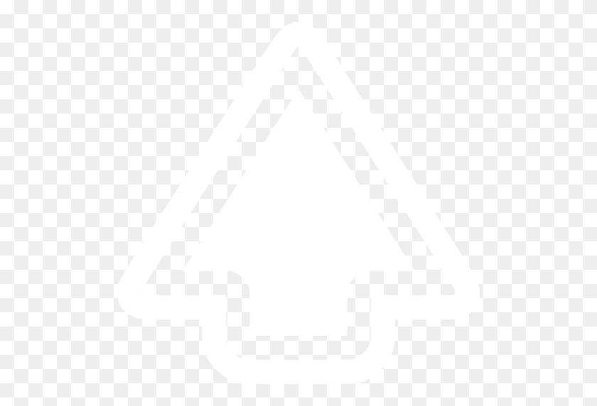 512x512 Icono De Flecha Blanca Arriba - Flecha Blanca Png