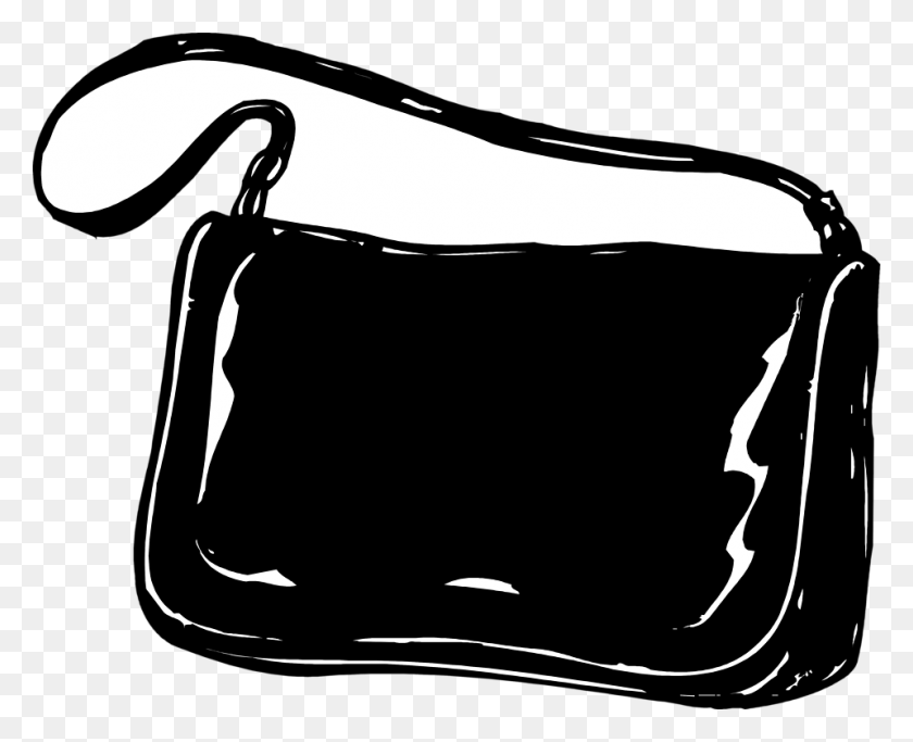 958x766 White Bag Cliparts - Backpack Clipart Black And White