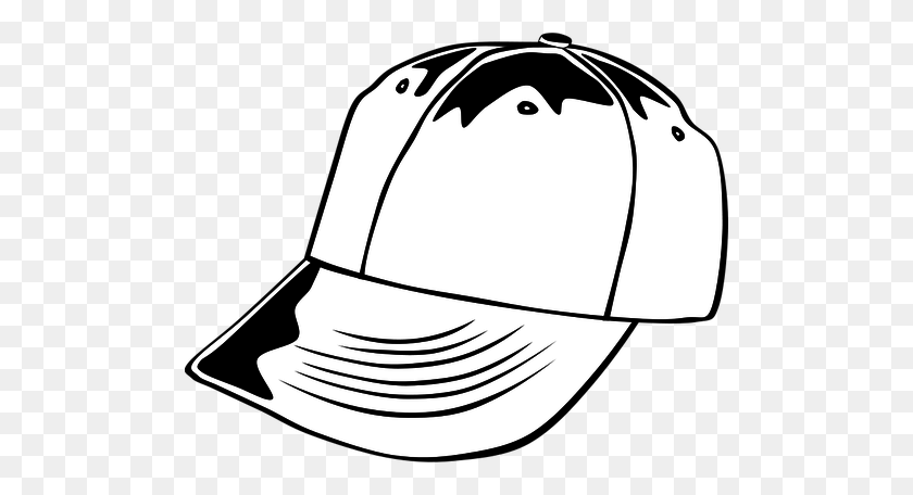 500x396 White Baseball Cap Vector Image - Boy Playing Baseball Clipart