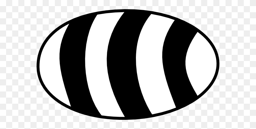 600x363 White Bee Body Clip Art - Clipart Black And White Bee