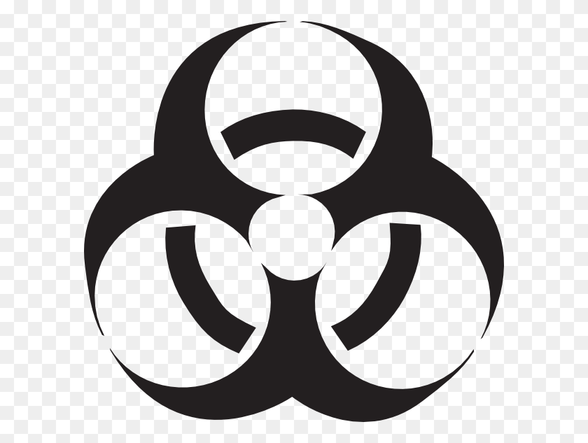 600x573 White Biohazard Clipart Collection - Radiation Symbol Clip Art