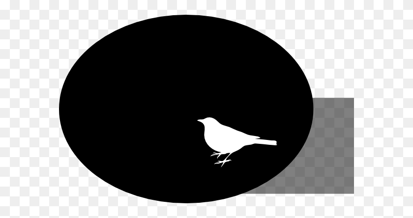 600x384 White Bird On Black Background Clip Art - White Bird Clipart