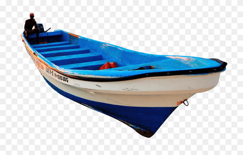 1349x823 White Blue Wooden Boat Transparent Png - Boat PNG