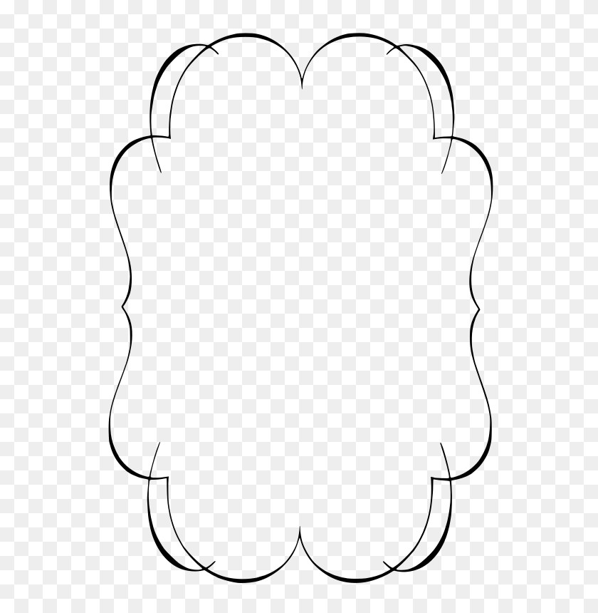 576x800 White Border Frame Png Transparent - Simple Border PNG