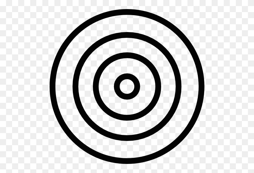 512x512 White Bullseye - Bullseye PNG