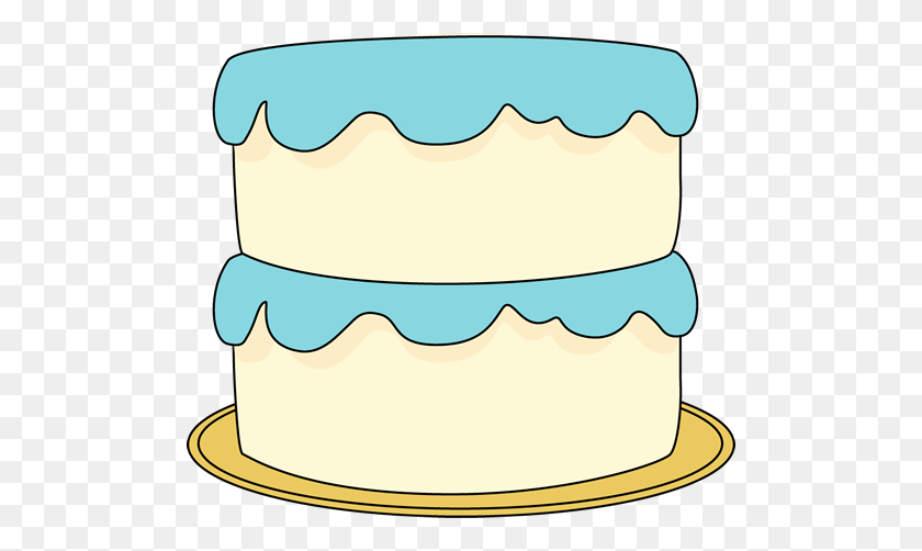 500x442 Белый Торт С Голубой Глазурью Картинки - Многоуровневый Торт Клипарт