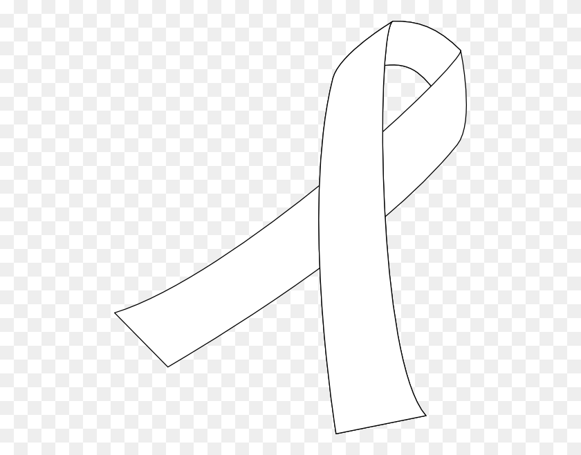 510x598 White Cancer Ribbon Clip Art - White Ribbon Clipart