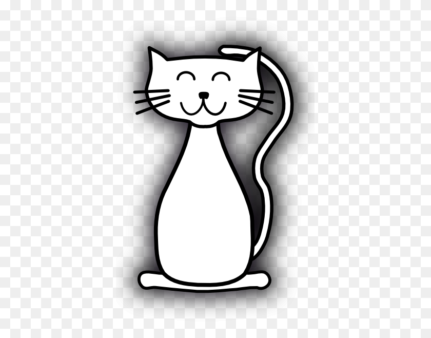 420x598 White Cat Clip Art - White Cat Clipart
