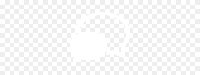 256x256 White Chat Icon - White Icons PNG