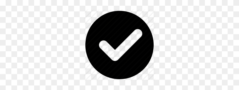 256x256 White Check Mark Icon Png, Check Icons - White Checkmark PNG