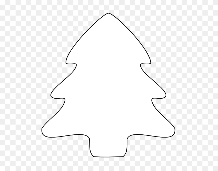 555x599 White Christmas Tree Clipart - White Tree Clipart