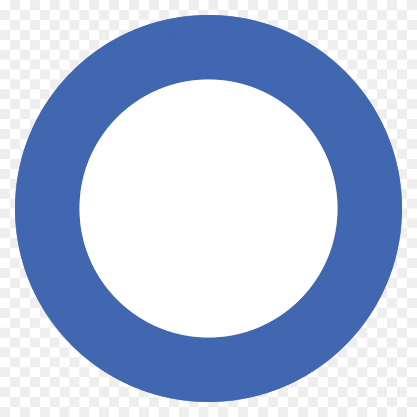 1024x1024 White Circle In Blue Background - White Circle PNG