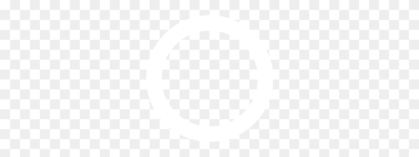 256x256 White Circle Outline Icon - White Circle PNG