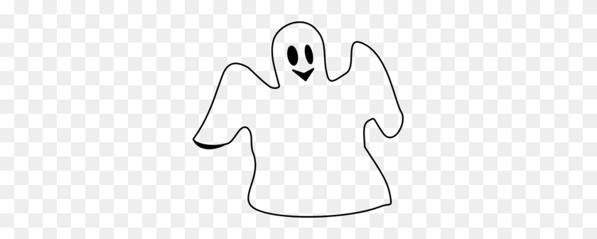 297x276 White Clipart Ghost - Pencil Clipart Black And White