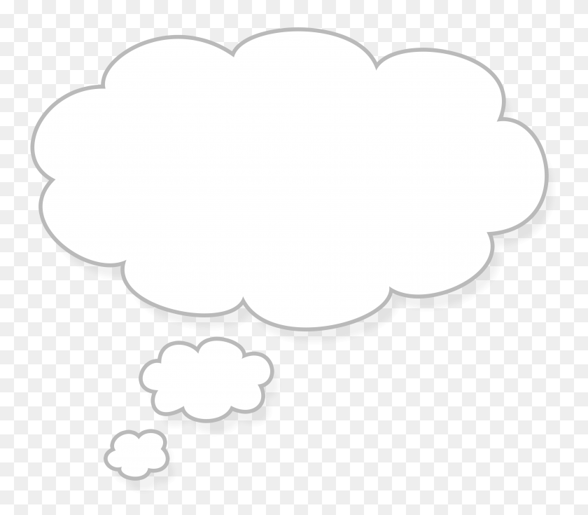 4000x3466 White Cloud Clip Art - Puddle Clipart Black And White