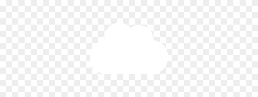 256x256 Значок Белое Облако - Белое Облако Png