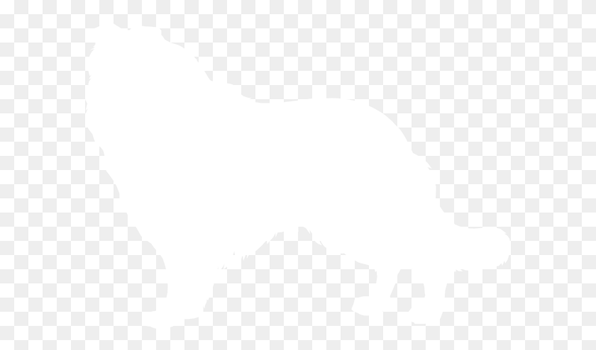 600x434 White Collie Silhouette Clip Art - Collie Clipart