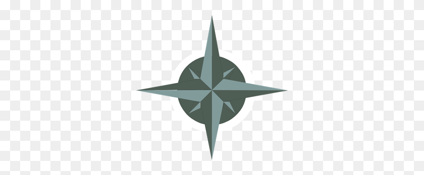 300x288 White Compass Rose Png, Clip Art For Web - Compass Rose PNG