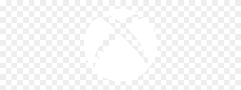256x256 Белый Значок Консоли Xbox - Логотип Xbox Png