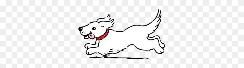 299x174 White Dog Clip Art - Dog Clipart Images