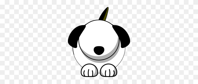 264x299 Белая Собака Без Глаз Картинки - Глаза Клипарт Черный И Белый