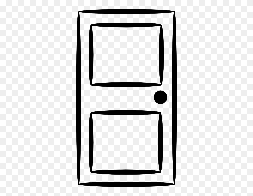 336x591 Белая Дверь Картинки - Дверь Клипарт Черный И Белый