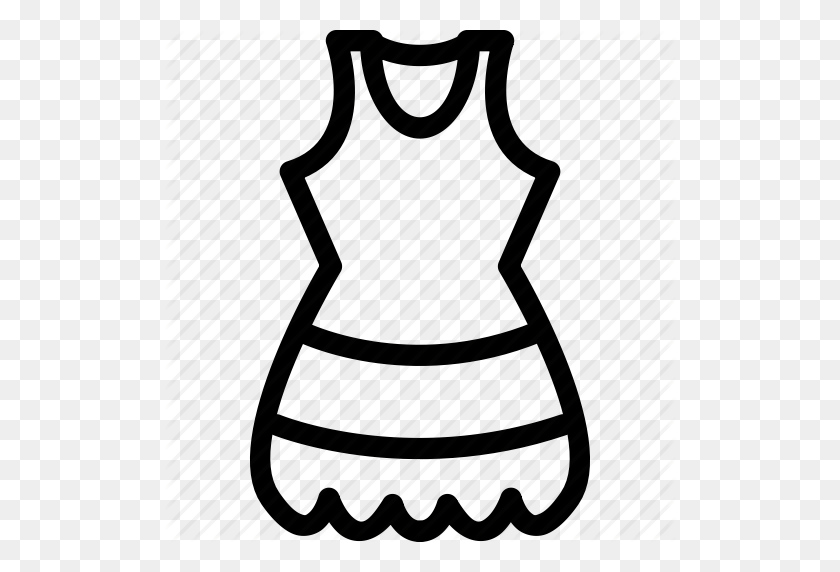 512x512 White Dress Clipart Child Dress - Summer Clothes Clipart