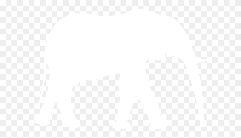 600x423 White Elephant Clip Art - Africa Clipart Black And White