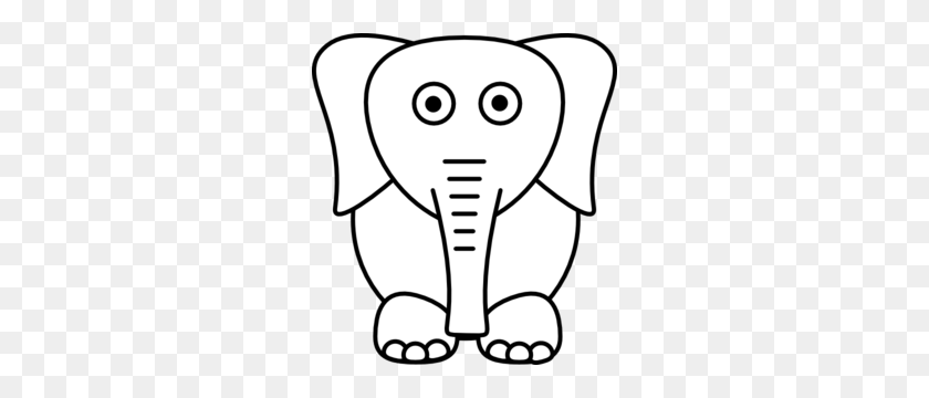 276x300 White Elephant Clip Art - Indian Clipart Black And White