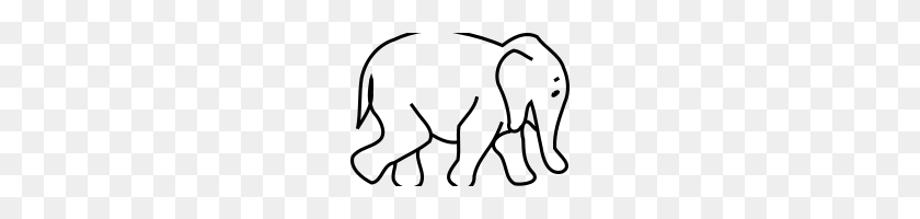 200x140 White Elephant Clip Art New Year Clipart House Clipart Online - A Plus Clipart Black And White