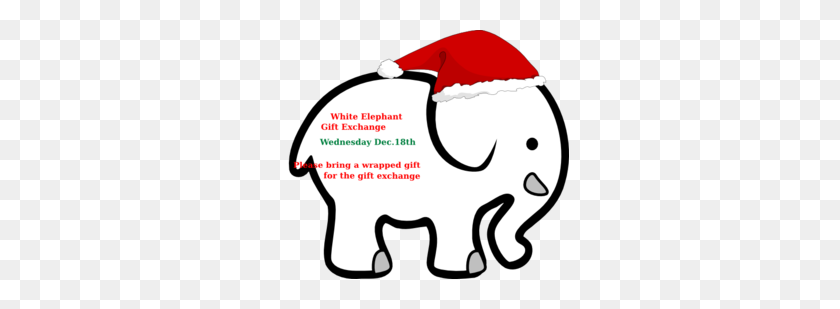 299x249 White Elephant With Red Bow Clip Art - 18th Birthday Clipart