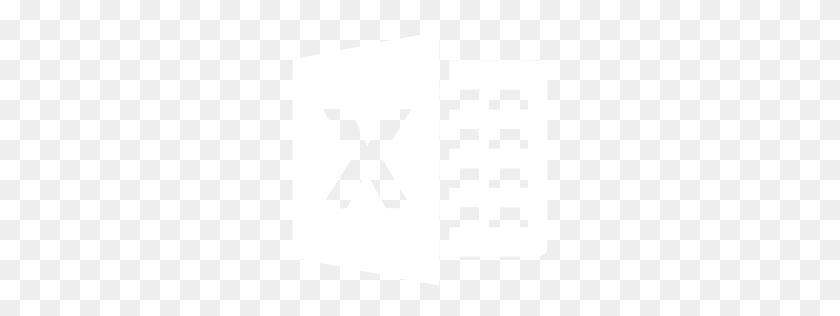 256x256 Icono De Excel Blanco - Icono De Excel Png