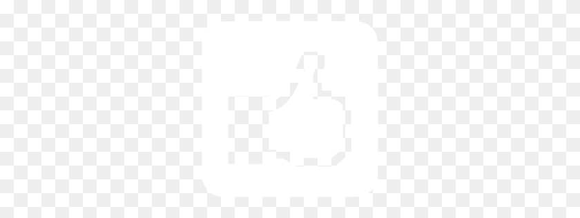 256x256 White Facebook Like Icon - Like Icon PNG
