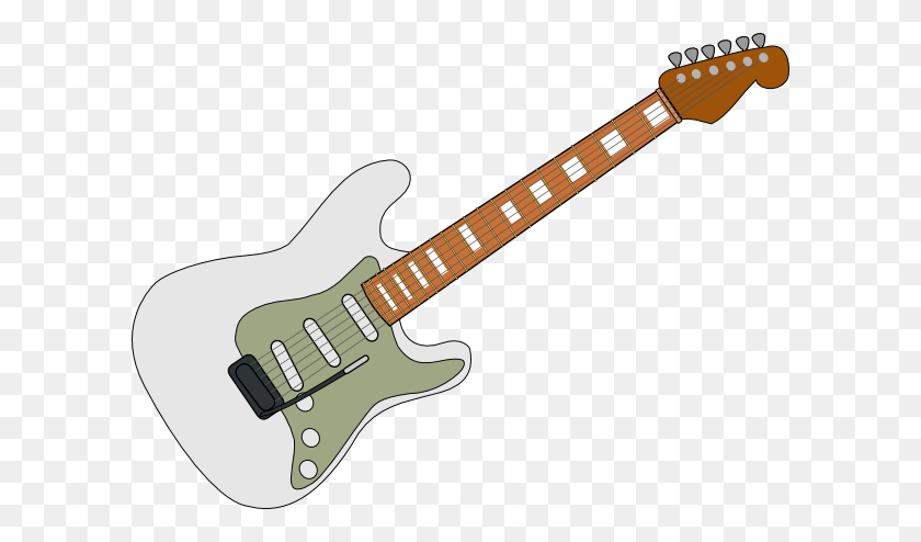 600x434 White Fender Strat Clip Art - String Cheese Clipart