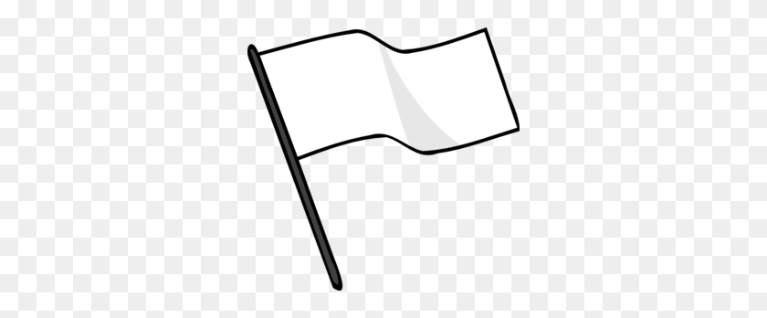 298x288 White Flag Clip Art - Flag Football Clipart