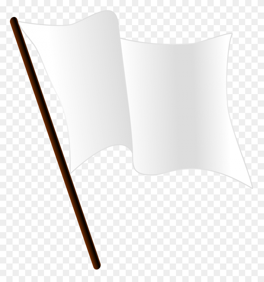 1200x1292 Белый Флаг - Черно-Белый Клипарт