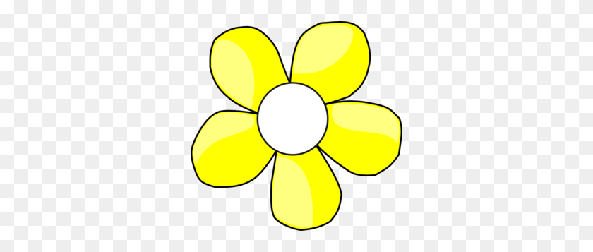 300x297 White Flower Clipart Yellow Daisy - Real Flower Clipart