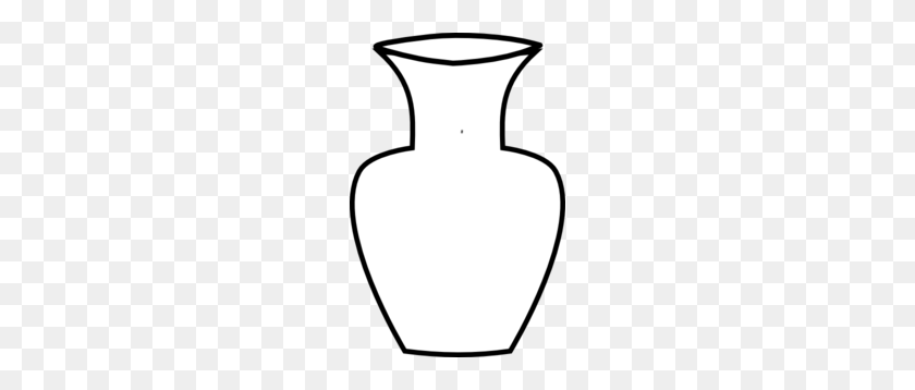 198x298 White Flower Vase Clip Art - Vase Clipart