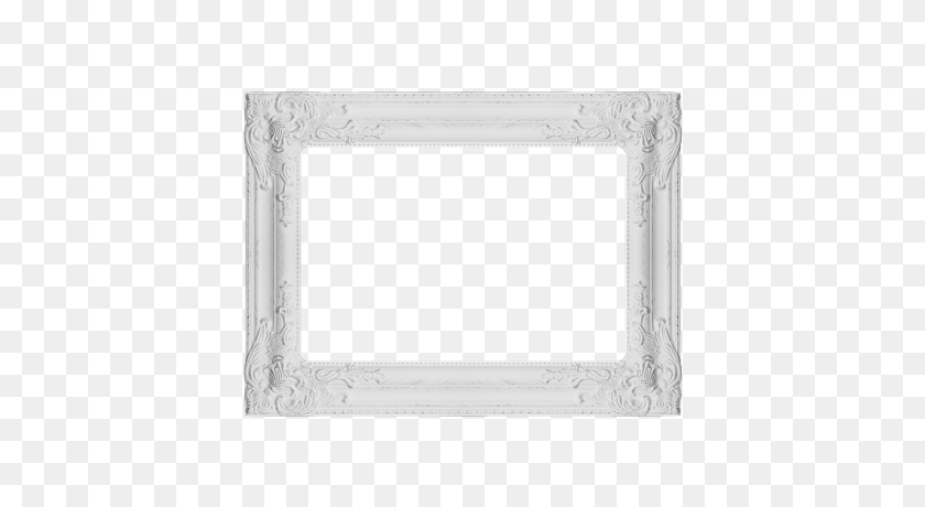 400x400 White Frame Wide Edge Transparent Png - White Frame PNG