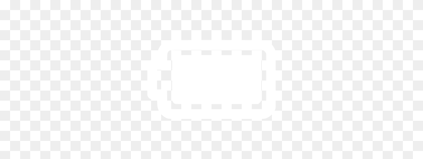 256x256 White Full Battery Icon - Battery Icon PNG
