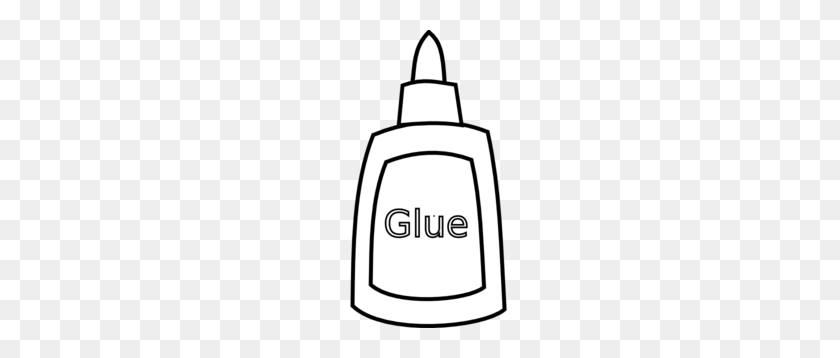 198x298 White Glue Bottle Clip Art - Bottle Clipart Black And White