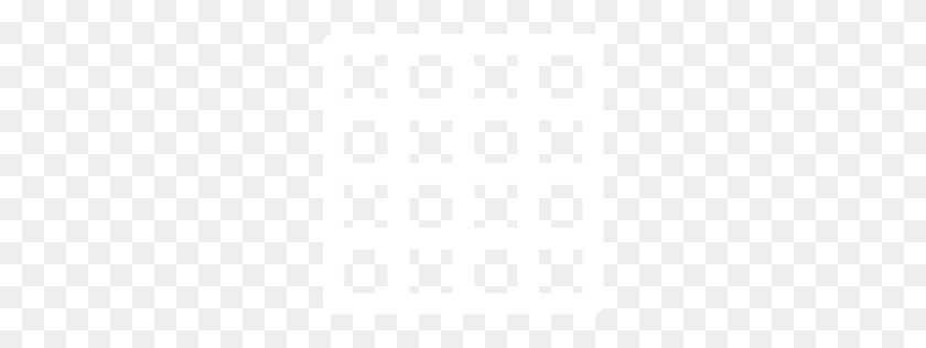 256x256 White Grid Icon - White Grid PNG