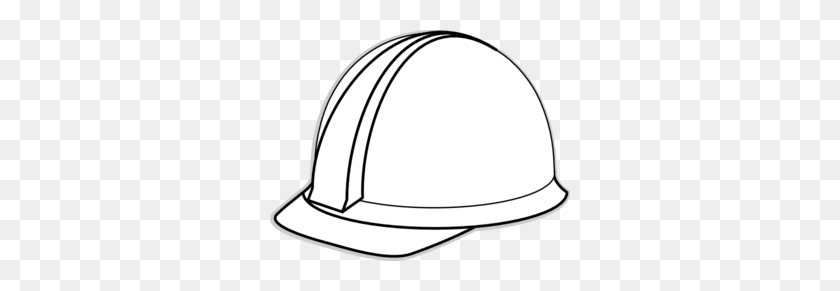 300x231 White Hard Hat Clip Art - Safety Clipart Black And White