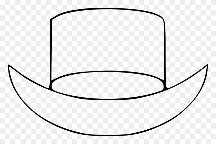 2145x1375 White Hat Clip Art - Cowboy Clipart Black And White