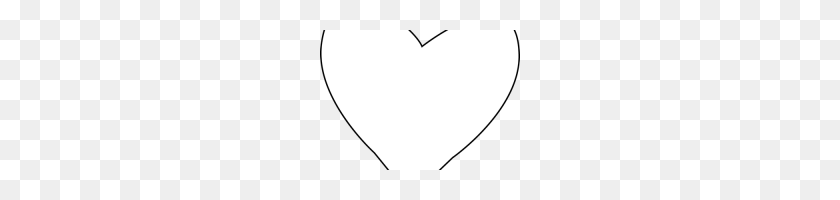 200x140 White Heart Outline Graduation Cap Clipart House Clipart Online - Heart Outline Clipart Black And White